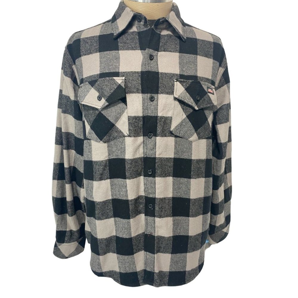 Dickies Flannel Woven Shirt Black Grey NWT PLEASE READ DESCRIPTION